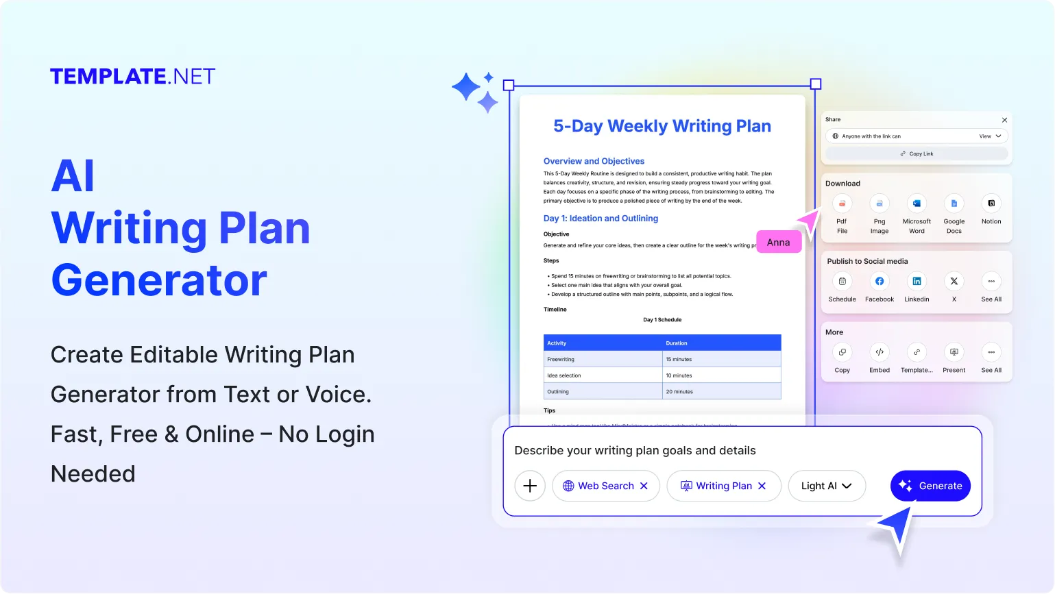 Free AI Writing Plan Generator, AI Writing Plan Maker Online [ No Signup ]